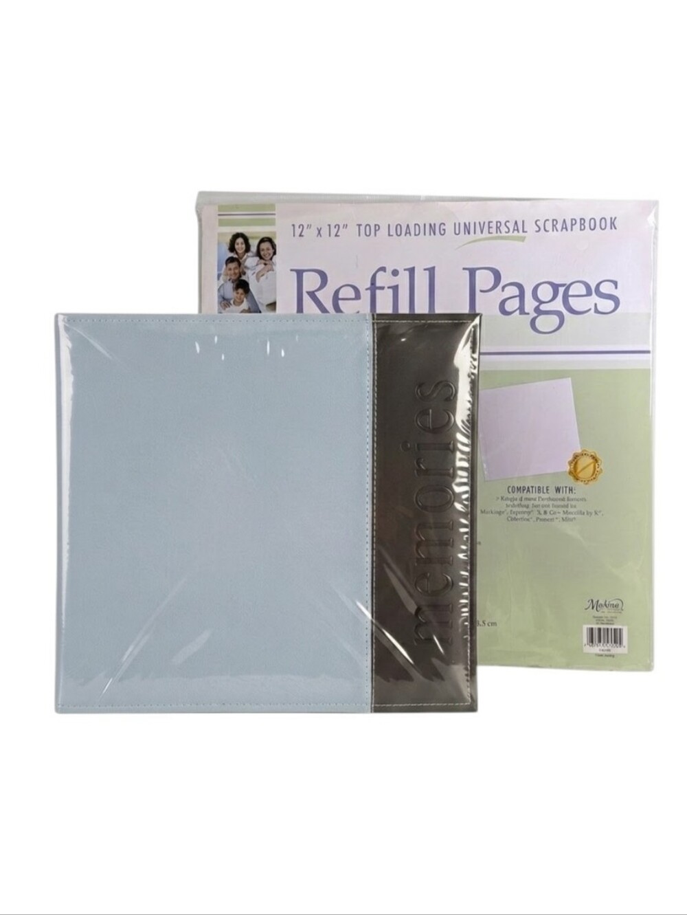 Pioneer 12x12 "Memories" Scrapbook Album & Markings Refill Page Bundle